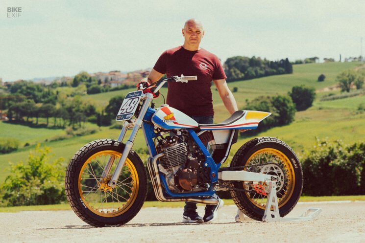 Honda Dominator flat tracker by Fuchs Workshop