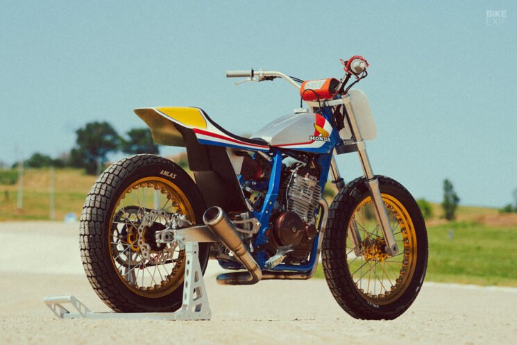 Honda Dominator flat tracker by Fuchs Workshop