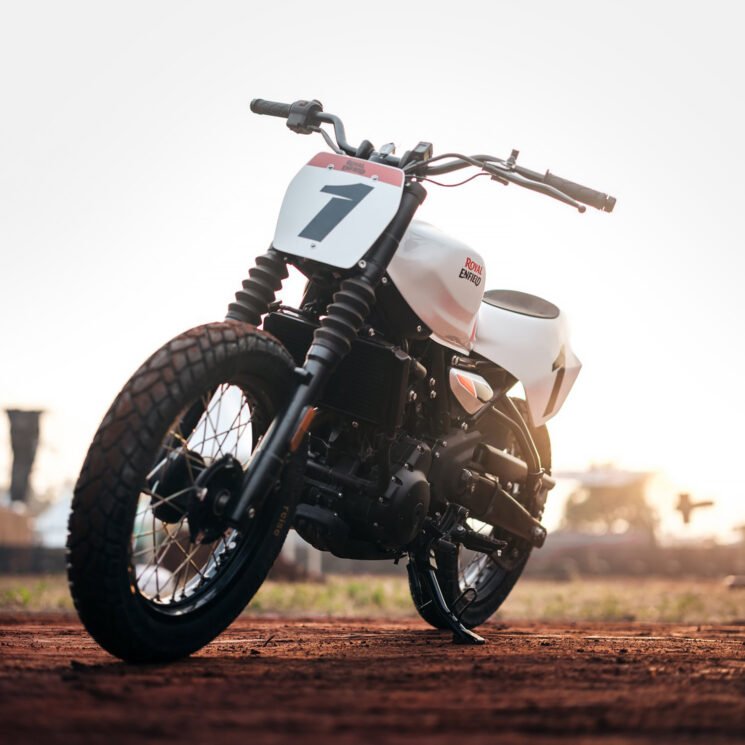 The Royal Enfield FT450 flat tracker