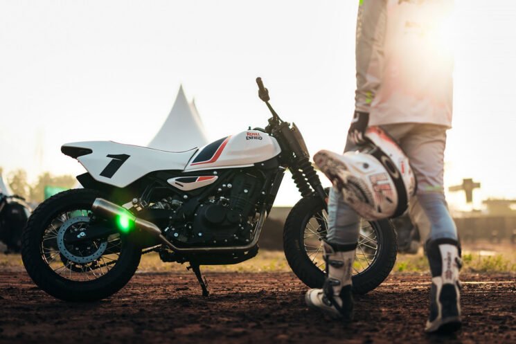 The Royal Enfield FT450 flat tracker