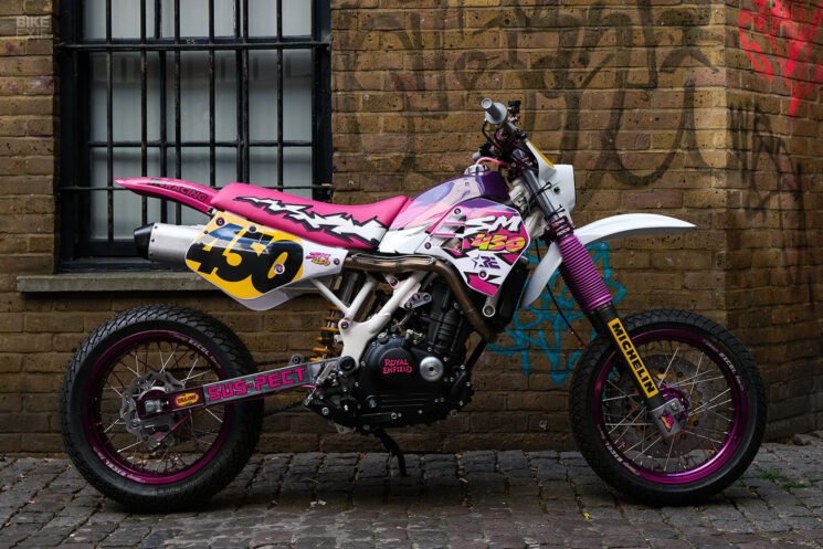 Royal Enfield Guerrilla supermoto by Sticky's Speed Shop x Ryan Roadkill