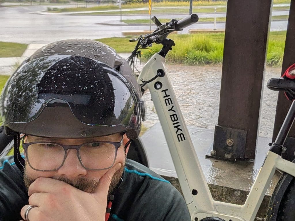 heybike alpha stuck in the rain