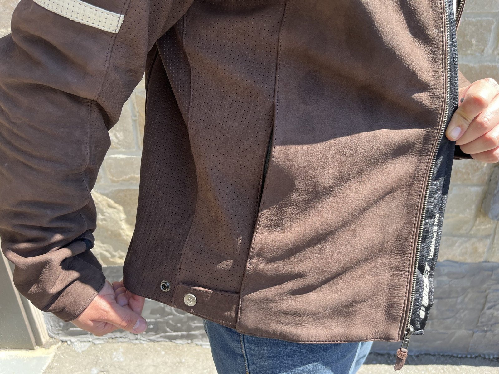 side profile of Joe Rocket Classic 92 Leather Jacket