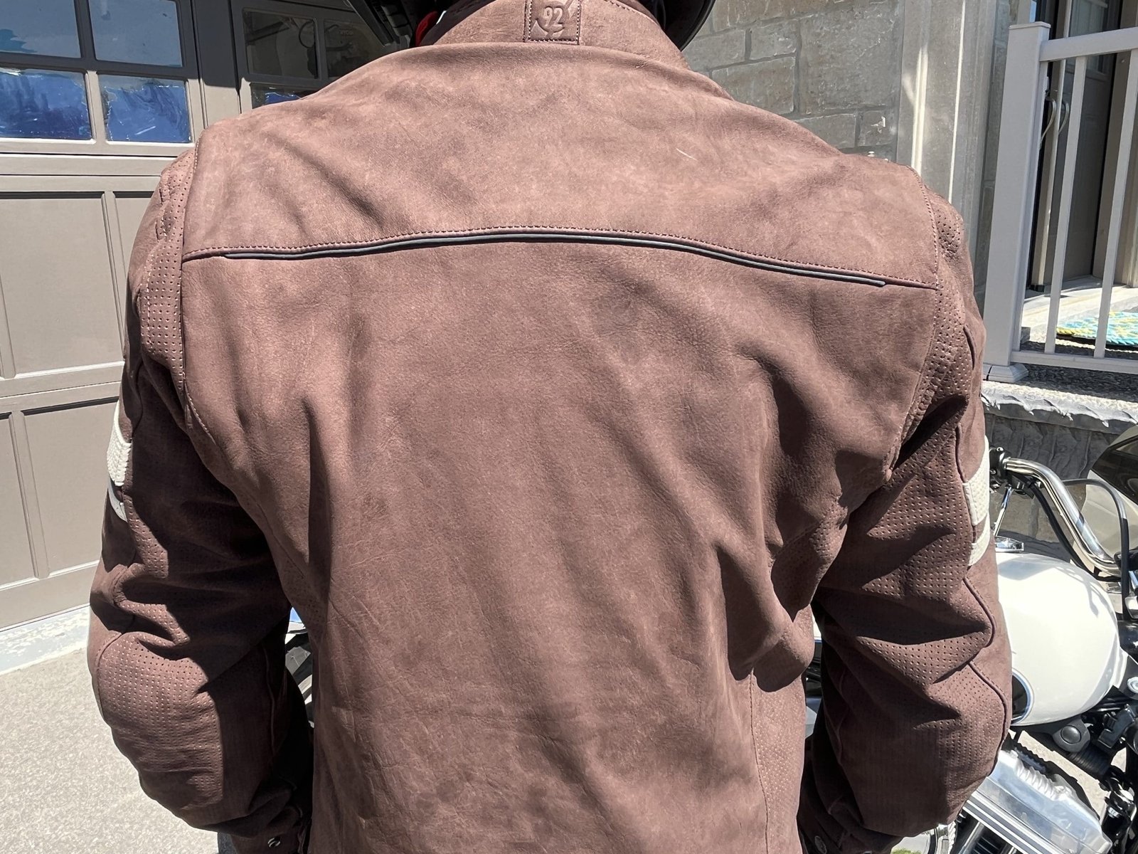 back armor of Joe Rocket Classic 92 Leather Jacket