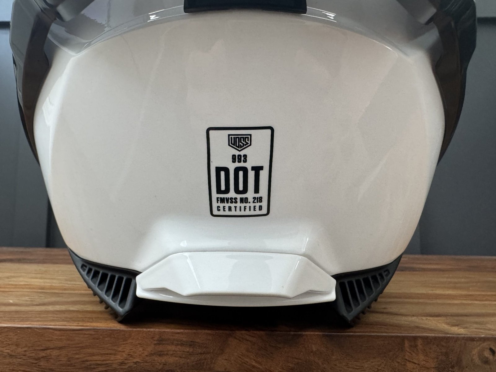 DOT certification on the Voss 993 Moto-S