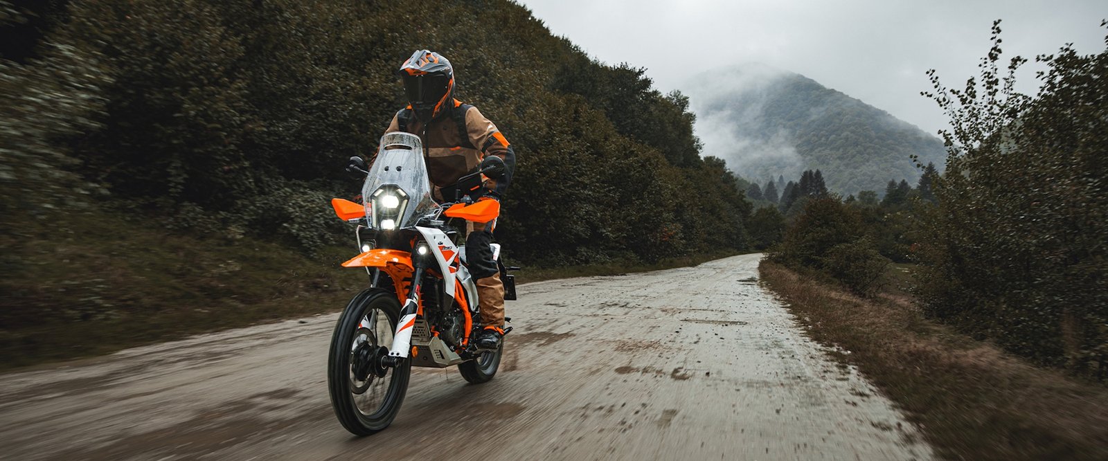 A view of KTM's 390 Adventure R.
