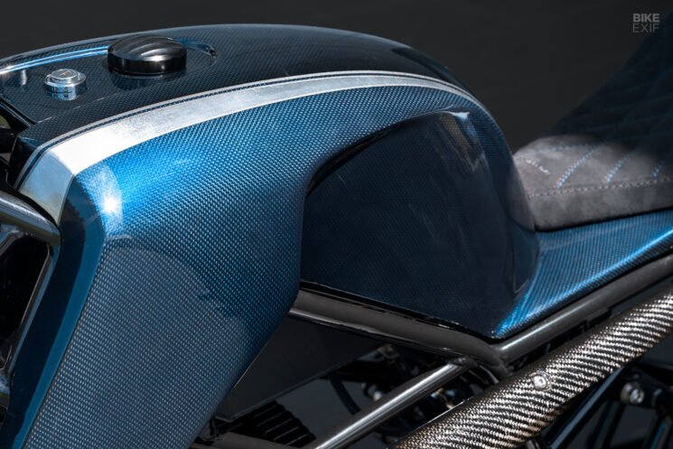 Custom Suzuki 125 two-stroke street tracker