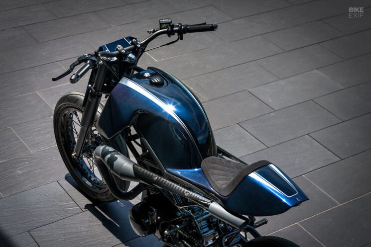 Custom Suzuki 125 two-stroke street tracker