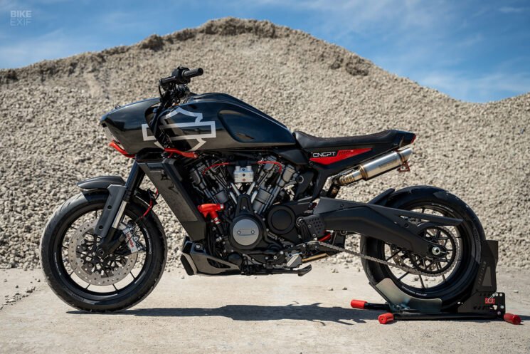 Harley-Davidson Pan America custom bike kit by CNCPT Moto and Powerbrick