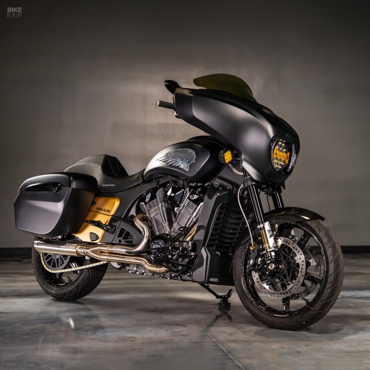 Indian Chieftain performance bagger by Kraus Motor Co.