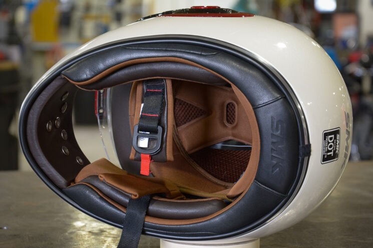 SMK Retro Motorcycle Helmet Interior