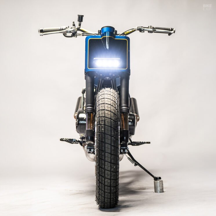1973 Yamaha RD350 street tracker by MotoRelic