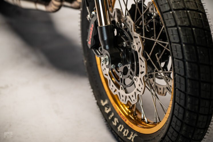 1973 Yamaha RD350 street tracker by MotoRelic