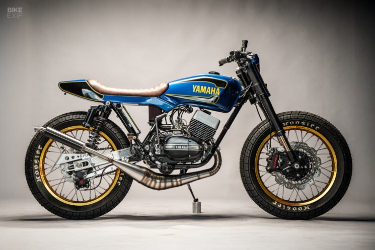 1973 Yamaha RD350 street tracker by MotoRelic