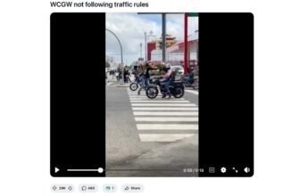 Motorcyclists Block Intersection, Crossing Guard H...