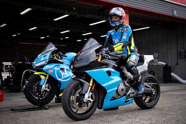 Ai Ogura aboard an Aprilia RS 660 sportbike by 46Works