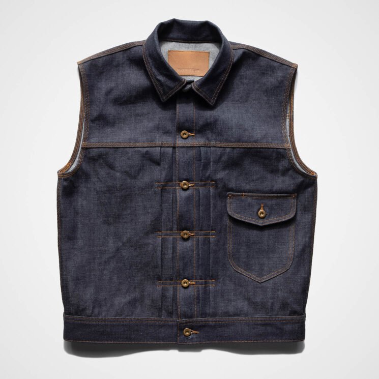 The Black Bear Brand ONE motorcycle vest is a nostalgic alternative to leather riding vests. 