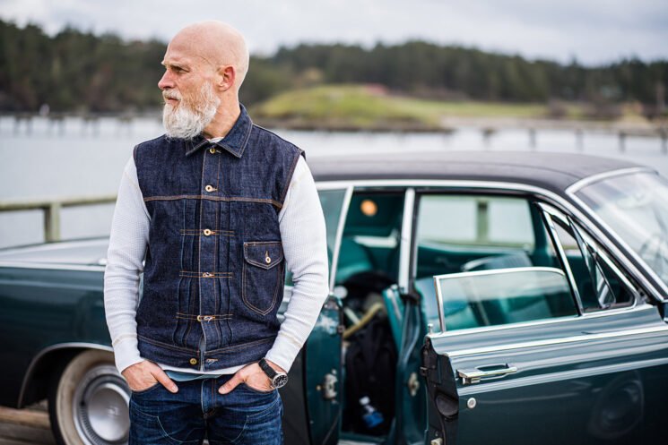 The Black Bear Brand ONE motorcycle vest is a nostalgic alternative to leather riding vests. 