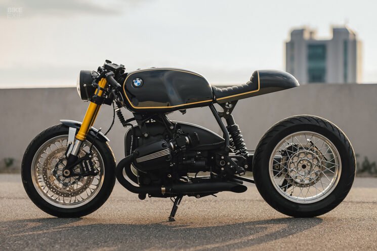 BMW R1100 café racer with vintage boxer aesthetics