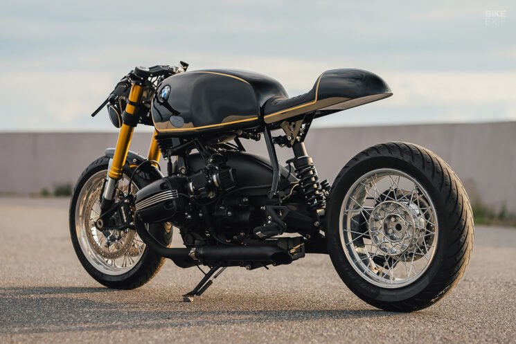 BMW R1100 café racer with vintage boxer aesthetics