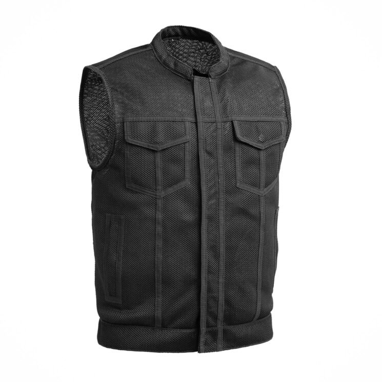 The First MFG Sharp Shooter motorcycle vest is a great option for hot weather riding