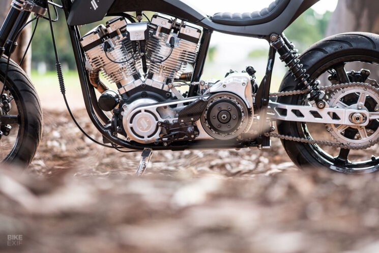 Harley-Davidson Shovelhead street tracker by Stoos Customs