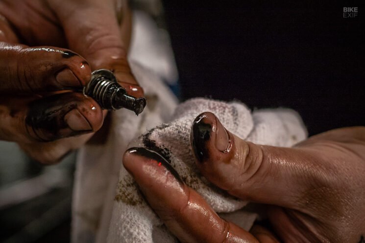 Changing Motorcycle Engine Oil