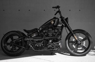Wide Wheel Harley Fat Boy Chopper by Rough Crafts