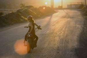 Sportster scrambler motolady