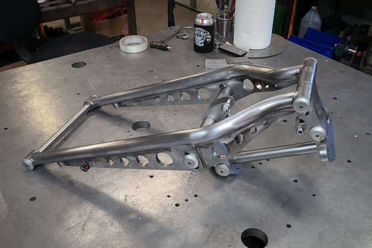 The VooDoo Relic fork offers a unique fabricated look and adjustable suspension setups for custom motorcycles.