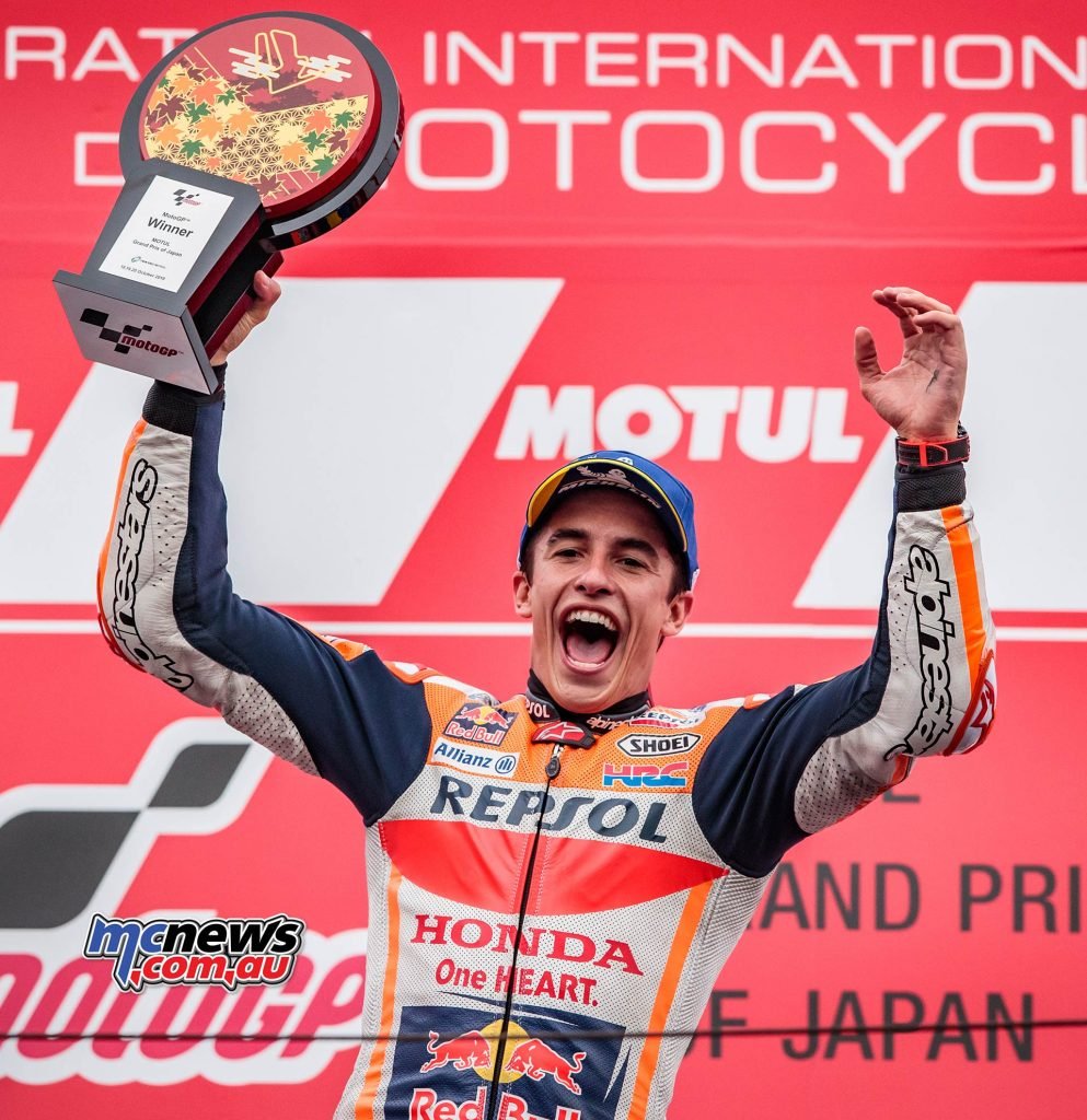 MotoGP Motegi Honda Marquez Celebrate