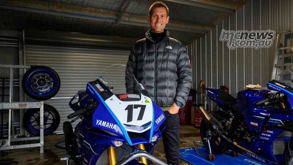 Troy Herfoss is aiming to cut his first laps aboard the YRT Yamaha Superbike at One Raceway today. Image RbMotoLens