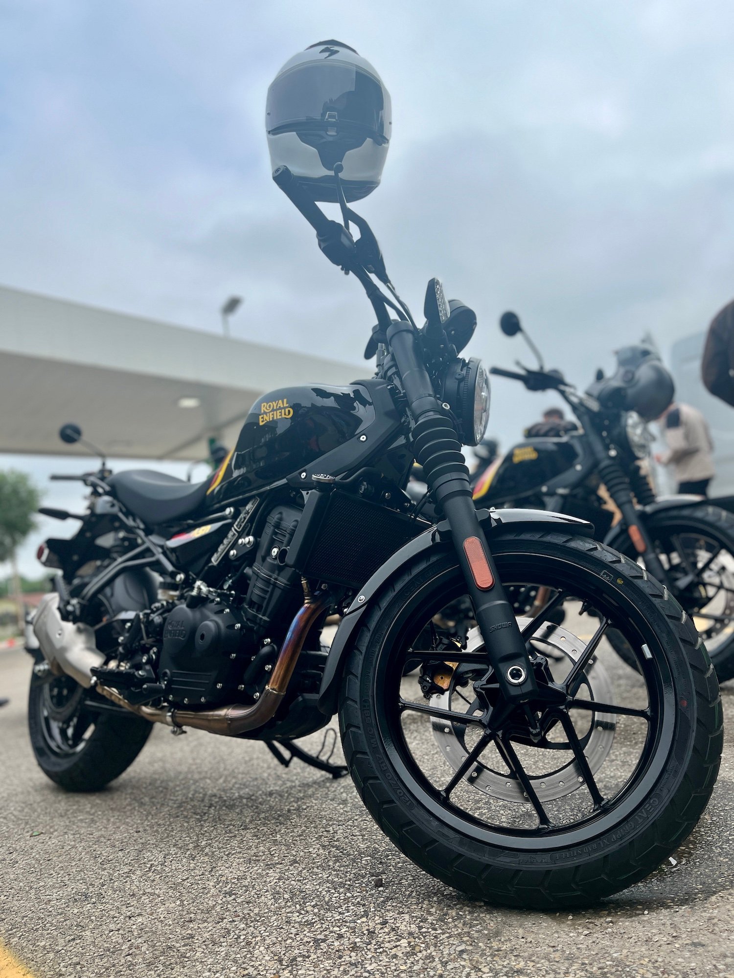 My current Scorpion lid in rotation (a beauty). on my Playa Black Guerilla 450.