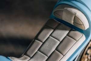 BMW R100 café racer in Gulf Blue by 72 Performance USA