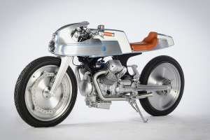 Aviation-themed Moto Guzzi Breva café racer by ShifCustom