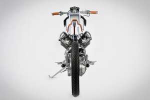 Aviaton-themed Moto Guzzi Breva café racer by ShifCustom