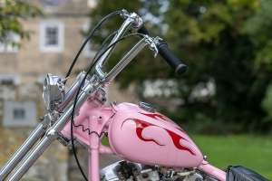 A 1977 Harley Shovelhead chopper by Hannah Meakin.