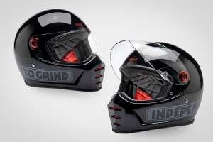 The new Independent x Biltwell Inc. Lane Splitter helmet