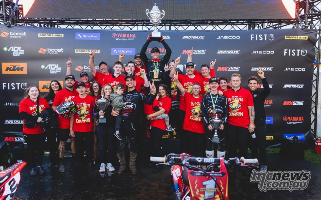 Dean Wilson and Quad Lock Honda AUSX SX1 Champions 2025