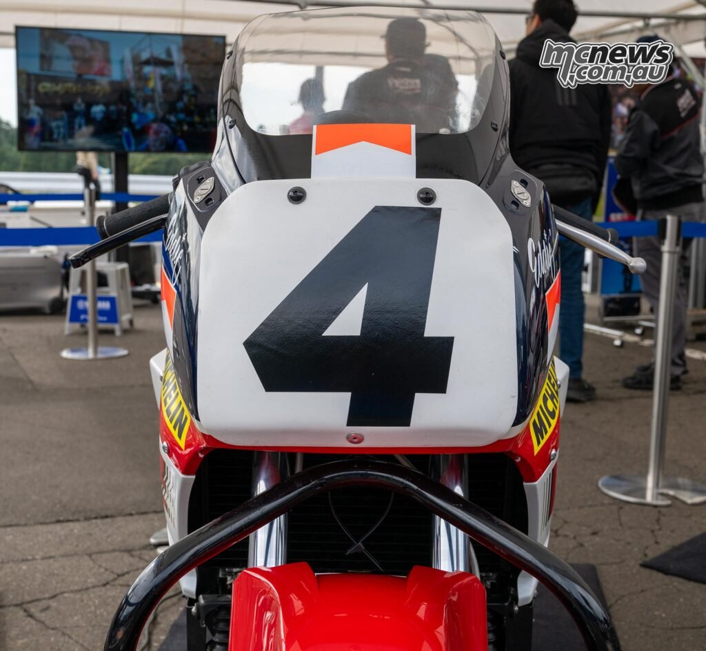 Eddie Lawson took Yamaha’s first Daytona 200 win of the Superbike era on this motorcycle