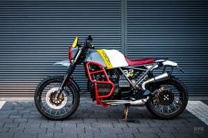 BMW K1100LT scrambler by Cardsharper Customs