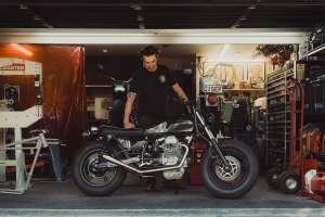Custom Moto Guzzi V35 by Number 8 Moto