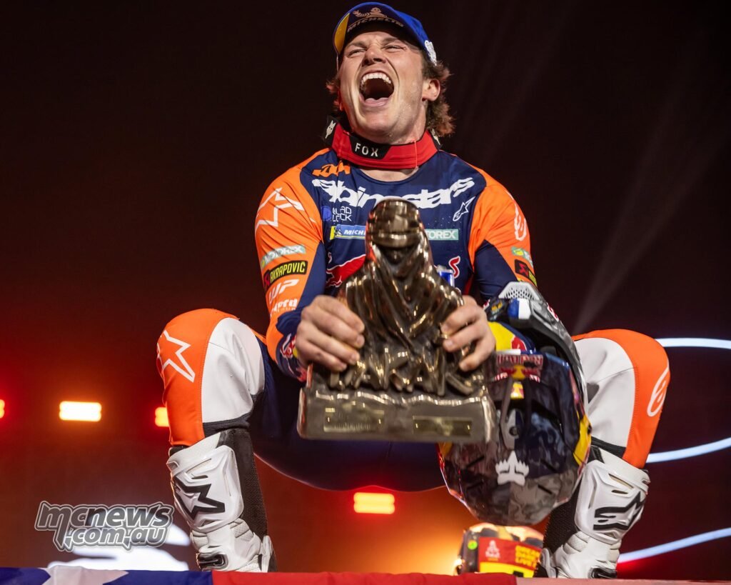 The Australian rider reflects on his Dakar and W2RC victories after securing the RallyGP world title.