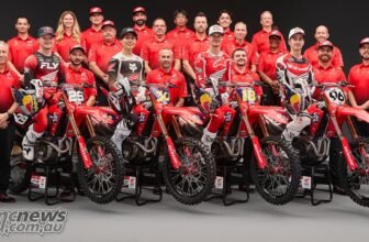Team HRC shoot ahead of 2026 AMA SX/MX/SMX campaig...