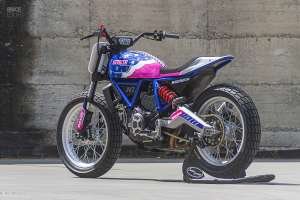 Ducati Scrambler flat tracker by Samy Garage and Greaser Garage