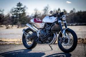 Fantic Caballero Scrambler 700 café racer conversion by 46Works, Japan