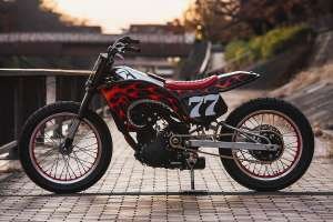 Royal Enfield Guerrilla 450 flat tracker by Cheetah, Tokyo