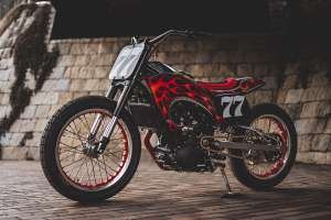 Royal Enfield Guerrilla 450 flat tracker by Cheetah, Tokyo