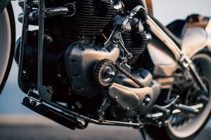 Twin-engine Royal Enfield Classic 650 by CW Zon at Mooneyes 2025