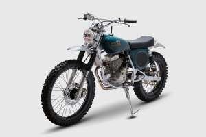 Vintage motocross bike built by Frontwheel Motors